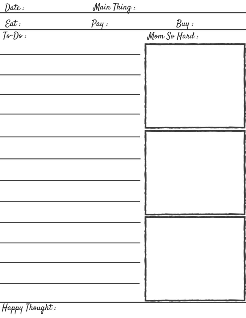FREE Mom Boss Printable Planning Pages - The OK MommaThe OK Momma